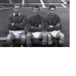 B/W Photo 12 X 8, Depicting Manchester United Goalkeepers Harry Gregg, Gordon Clayton And Tony