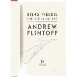 Cricket Andrew Flintoff hardback titled Being Freddie My Story So Far signed on the inside title