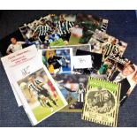 Football Newcastle United collection includes vintage Newcastle Journal from the 1950s and signed