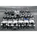 B/W Photo 12 X 8, Depicting Northern Ireland Players Posing For A Team Photo Prior To A 3-1 Defeat