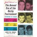 Boxing Champions on parade The Annual Eve of the Derby Tournament vintage fight programme Empire