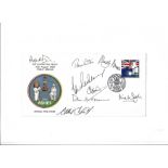 Cricket 1989 Ashes 5th Cornhill Test Match cover signed by Angus Fraser, Tim Curtis, Martyn Moxon,