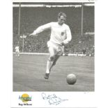 Football Ray Wilson signed 10x8 Autographed edition b/w photo pictured in action for England. Good