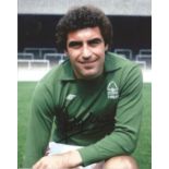 Peter Shilton Notts Forrest signed 10x8 colour photo. Good condition Est.