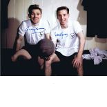 Col Photo 16 X 12, Depicting Tottenham Hotspur's Terry Medwin And Cliff Jones Posing For