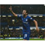 Pedro Signed Chelsea 8x10 Photo. Good Condition Est.