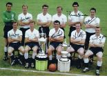 Col Photo 16 X 12, Depicting Tottenham Players Posing For Photographers With The Fa Cup And The