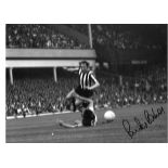 Football Bryan Pop Robson signed 12x16 b/w photo pictured in action for Newcastle United. Good