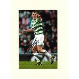 Football Roy Keane signed 16x12 mounted colour photo picture while playing for Celtic. Good