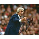 Manuel Pellegrini Signed West Ham United 8x10 Photo. Good Condition Est.