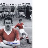 Colorized Photo 12 X 8, Depicting A Montage Of Images Relating To Manchester United 'Busby Babe'