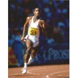 Athletics Derek Redmond authentic signed 10x8 colour photo. Good condition Est.