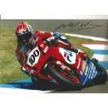 Neil Hodgson Superbikes genuine signed 12x8 colour photo. Good condition Est.