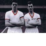 Colorized Photo 16 X 12, Depicting Manchester United's Tommy Taylor And Ken Morgans Posing For