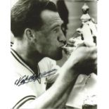 Nat Lofthouse signed 10x8 b/w photo. Good condition Est.