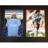 Football Carlos Tevez signed 16x20 mounted signature piece includes signed colour photo in action