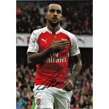 Football Theo Walcott 16x12 signed colour photo pictured in action for Arsenal. Good condition Est.