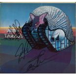 Keith Emerson, Greg Lake and Cozy Powell signed 33rpm record sleeve. Record included. Good Condition