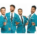 Rip It Up 8x10 Photo Signed By Harry Judd, Jay McGuiness, Aston Merrygold & Louis Smith. Good
