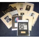 Mounted signature collection. Contains 11 items. Signatures include Janis Paige, Henry Edwards,
