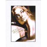 Shirley Eaton signed Goldfinger photo. Mounted to approx size 12x10. Good Condition Est.