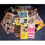 Theatre signed collection. 17 items. Assorted flyers and newspaper/magazine photos. Some of names