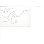 James Coburn signed album page. Dedicated. Good Condition Est.