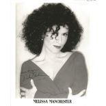 Melissa Manchester signed 10x8 b/w photo. Good Condition Est.