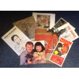 Comedy signed collection. 8 items, assorted flyers and magazine photos. Includes Martin Clunes, Dawn