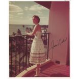 Joan Leslie signed 10x8 colour photo. Good Condition Est.