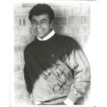 Johnny Mathis signed 10x8 b/w photo. Dedicated. Good Condition Est.