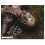 Lot of 3 Walking Dead hand signed 10x8 photos. This beautiful set of 3 hand-signed photos