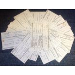 Assorted press signed guest registration cards. 20+ cards. Some of names included are Peter Gillman,