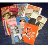 UNSIGNED Norman Wisdom collection. Consists mainly of show programmes featuring the star. Good
