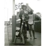 Tom Baker Dr. Who hand signed 10x8 photo. This beautiful hand signed photo depicts Tom Baker as