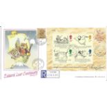 1988 Edward Lear official Miniature Sheet AG Bradbury FDC with scarce Catsfield CDS postmark. Good