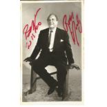 Robert Morley signed 5x3 bw photo. Some marks to edge not affecting signature. Good Condition. All