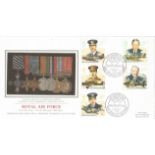 Royal Air Force silk FDC. Presentation philatelic service Sotheby's collection. 16/9/86 Kenley