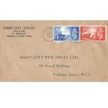 1948 Guernsey Liberation FDC, with CDS postmark. Good Condition. All signed pieces come with a