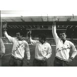 Autographed Manchester United 1968 photo, a superb image depicting John Aston, George Best and