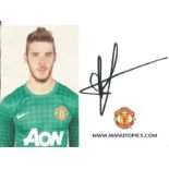 David De Gea Signed Official Manchester United Card. Good Condition. All signed pieces come with a