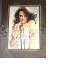 Melanie C signed colour photo. Mounted to approx size 16x12. Good Condition. All signed pieces