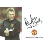David Moyes Signed Official Manchester United Card. Good Condition. All signed pieces come with a