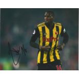 Abdoulaye Doucoure Signed Watford 8x10 Photo. Good Condition. All signed pieces come with a