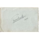 Leff Nicolas Pouishnoff signed album page. [O. S. 29 September] 1891 - 28 May 1959) was a