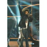 Music Jamie Afro 12x8 signed colour photo. Good Condition. All signed pieces come with a Certificate