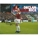 Declan Rice Signed West Ham United 8x10 Photo. Good Condition. All signed pieces come with a