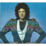 Brian May Queen signed 8 x 8 colour music magazine photo to Donny. Good Condition. All signed pieces