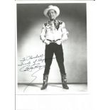 Roy Rogers signed 10x8 b/w photo. November 5, 1911 – July 6, 1998 was an American singer and