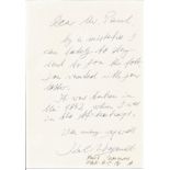 Karl Wiesand written letter on back of 6x4 black and white photo. Good Condition. All signed